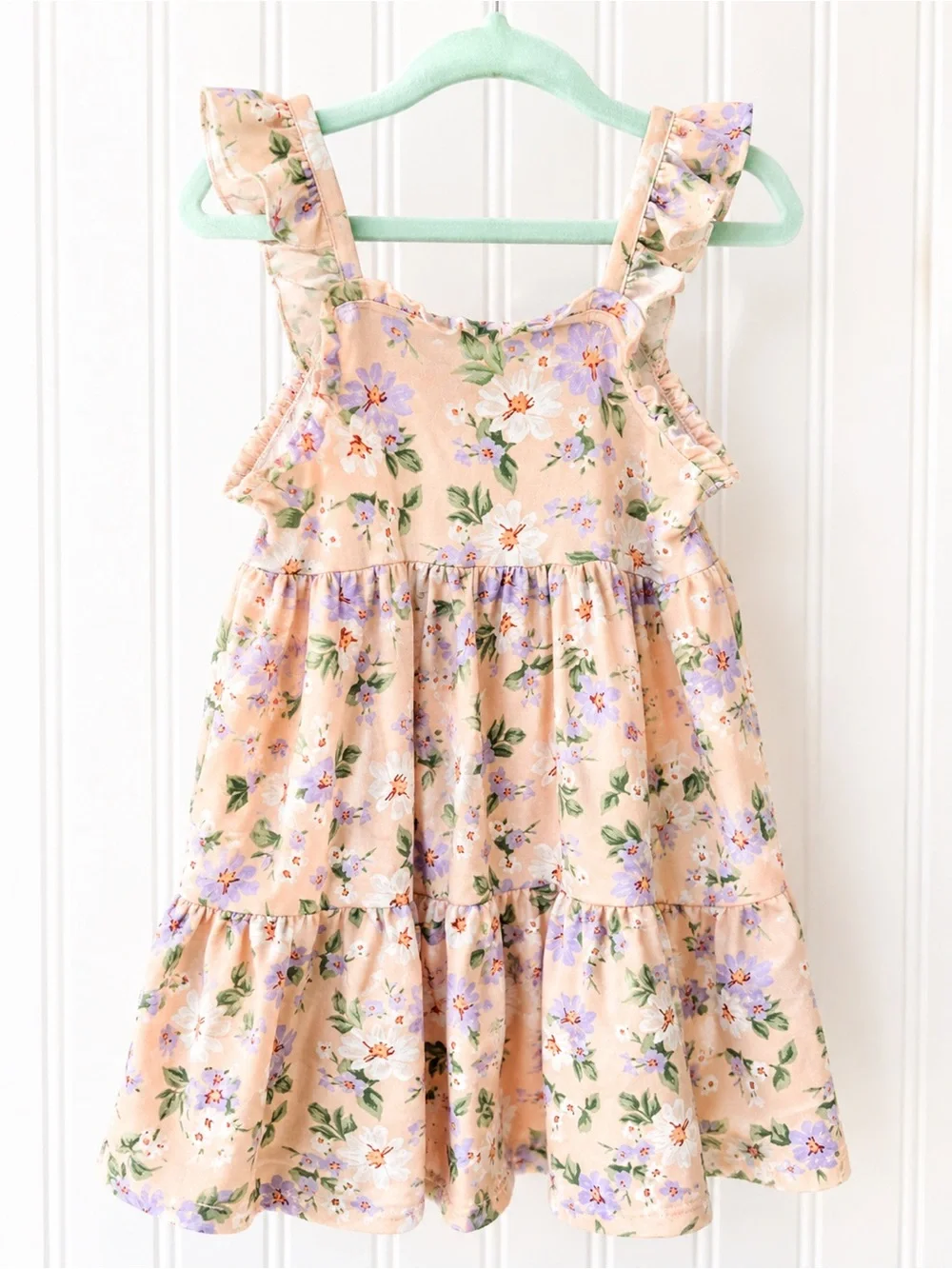 nwot btween floral ruffle girls dress 3t cottagecore spring easter pastel boho